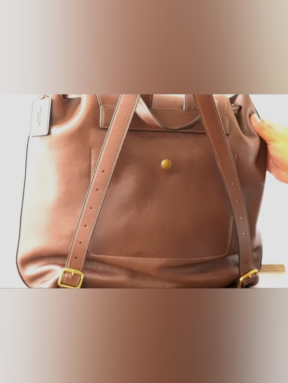 Coach Crosby Backpack In Maple - Picture 8 of 8